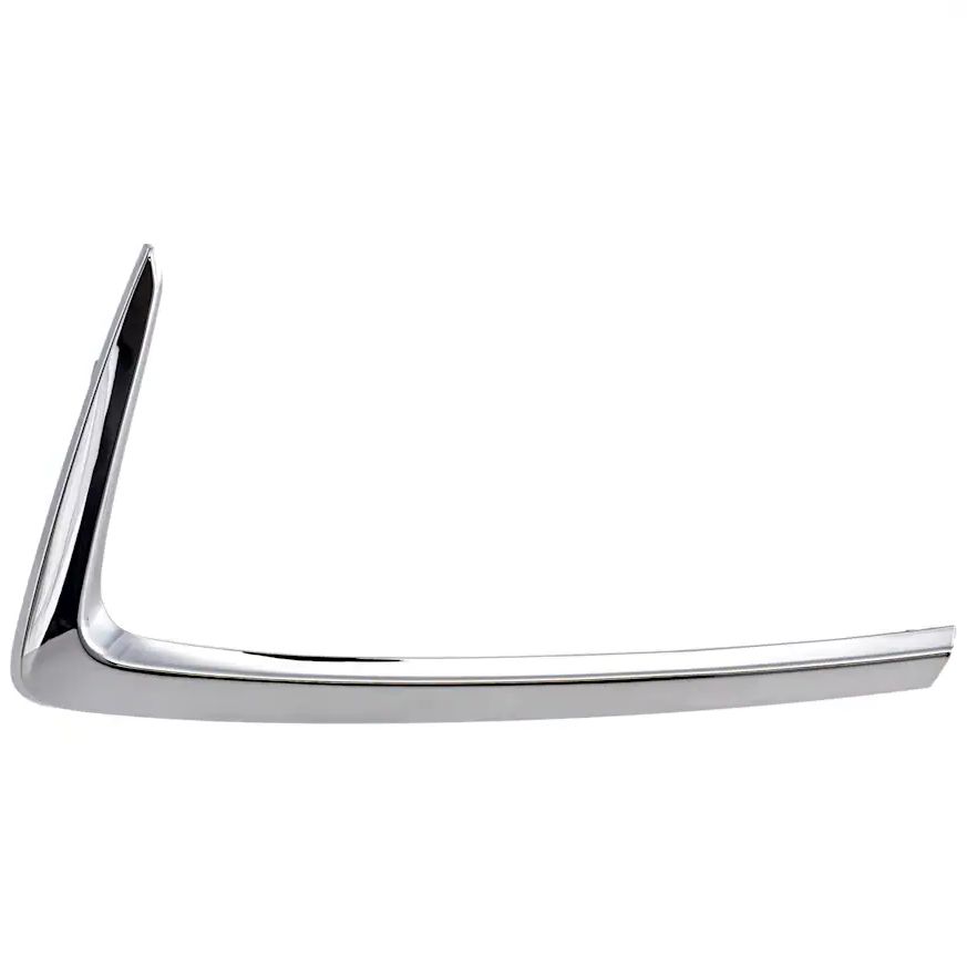 Grille Trim, Outer, Driver Side [LH], Toyota Yaris SD, Yaris iA / Scion, 2016–2020, (4 Cyl 1.5 L), [Base/Premium/L/LE/XLE], Chrome, CAPA Certified