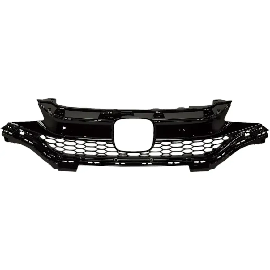 Grille Assembly, Front Upper, Honda Fit [DX/LX/EX/EX-L/Sport] (4 Cyl 1.5 L) 2018-2020, (Painted Black Plastic)