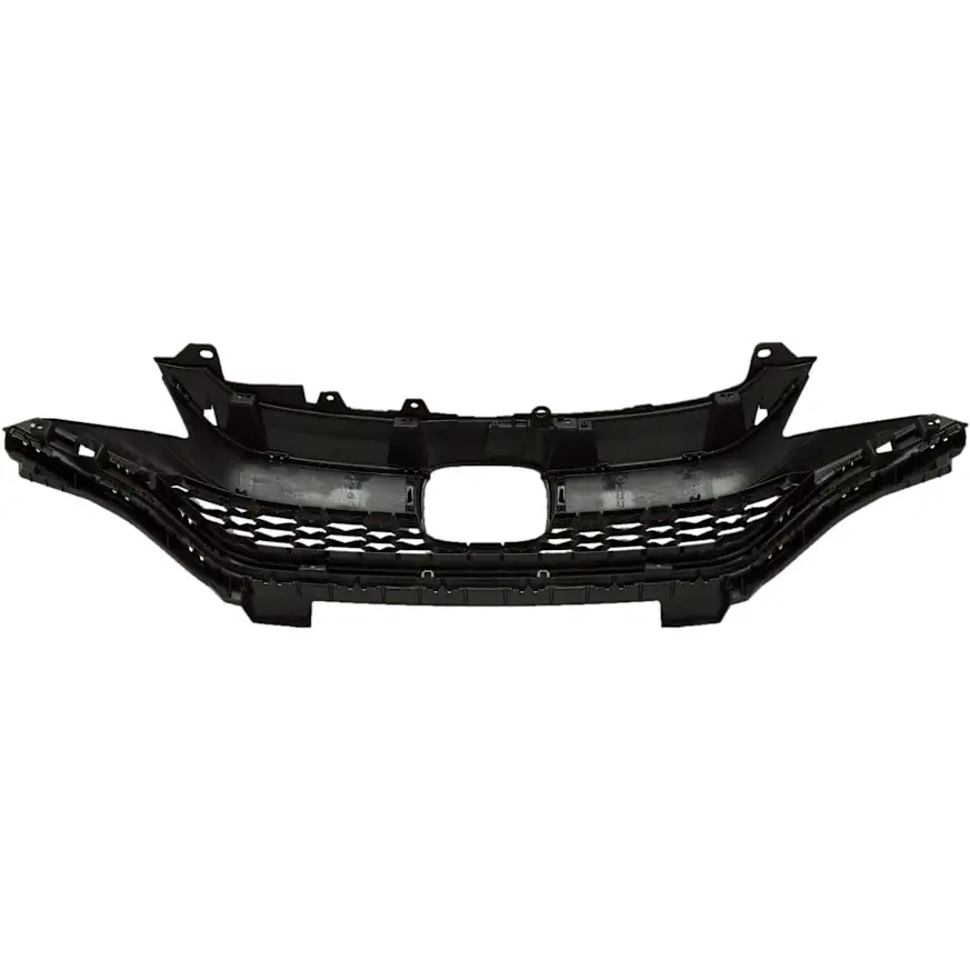 Grille Assembly, Front Upper, Honda Fit [DX/LX/EX/EX-L/Sport] (4 Cyl 1.5 L) 2018-2020, (Painted Black Plastic)
