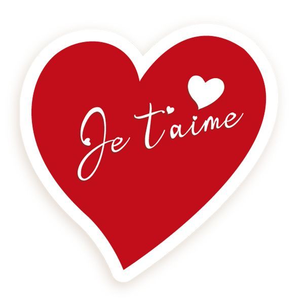 SAINT VALENTIN - Cœur "Je t'aime"-  37x36 mm