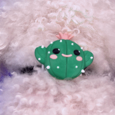 Cute Cactus Smart Tag Holder 3D Printed AirTag and Galaxy SmartTag2 Case Keychain, Pet Collar, Backpack Accessory