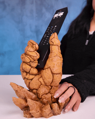 🪨 Rock Solid Controller Holder – Stone Fist Gaming Stand compatible with PS5, Xbox, Switch 3D Printed Base 🎮Unpainted