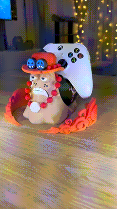 🔥 Flame Raider Controller Holder – Pirate Skull Blaze Edition  Multicolor 3D Printed Stand for Xbox, PS5, Switch 🎮