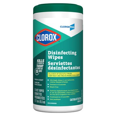 CLOROX DISINFECTING WIPES 75CT