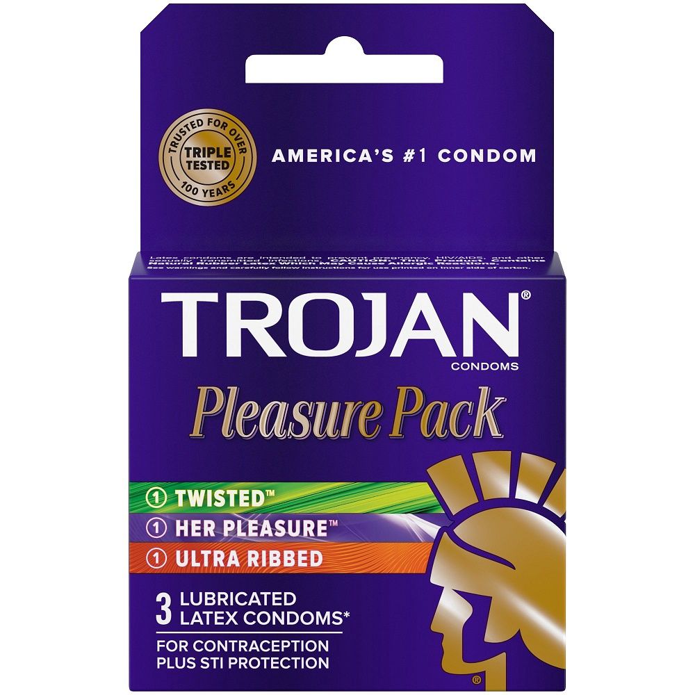 TROJAN 3CT PLEASURE PACK/48