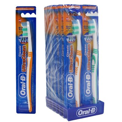 ORAL-B T/B 12PCK CLASSIC ULTRA CLEAN MEDIUM