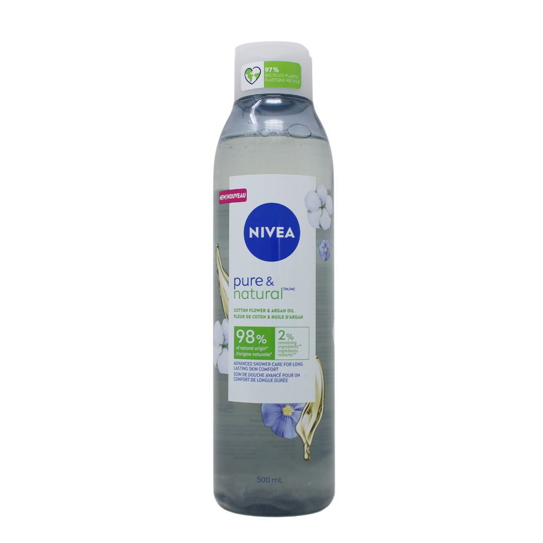 NIVEA B/W 500ML COTTON FLOWER &amp; ARGON OIL(B)/12