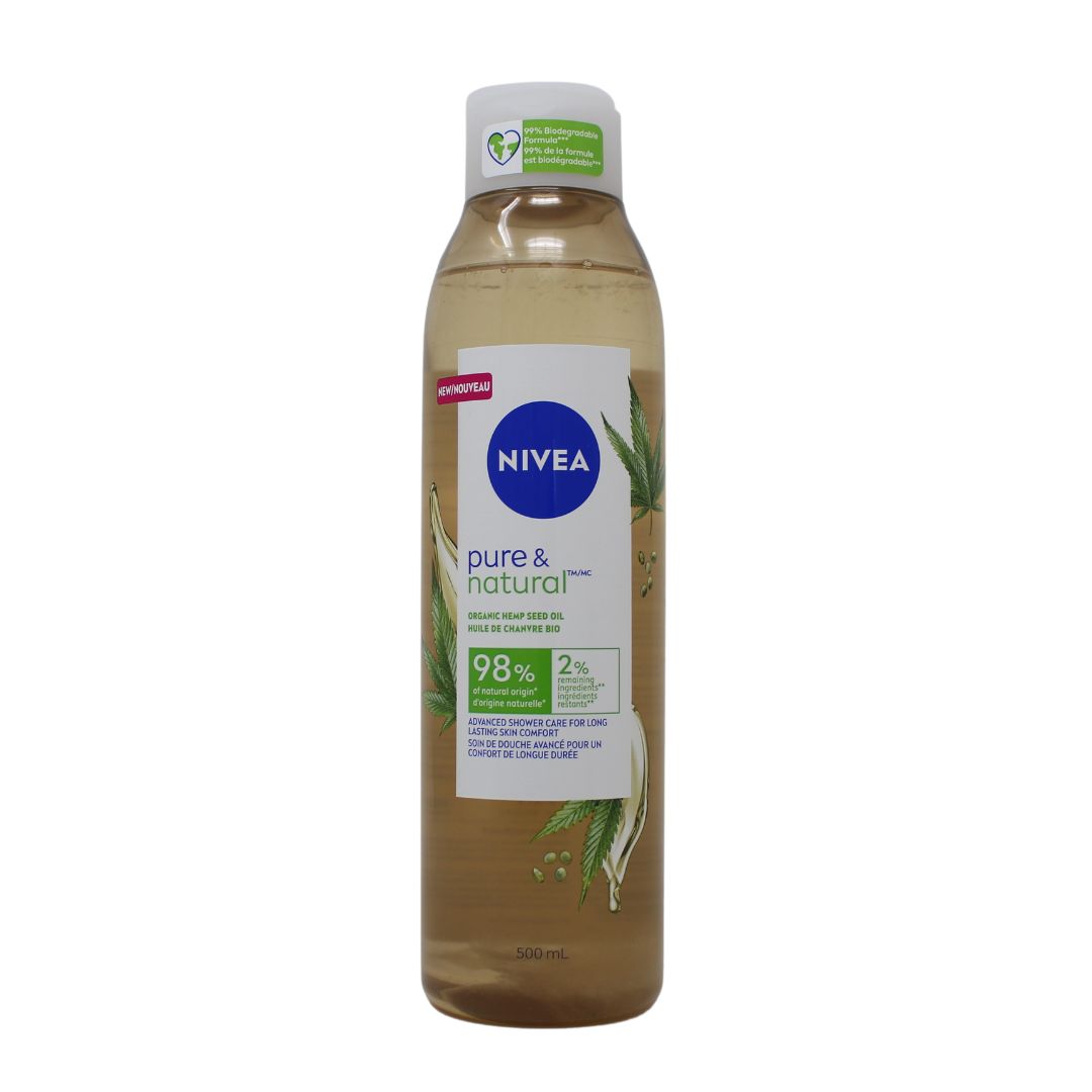 NIVEA B/W 500ML ORGANIC HEMP SEED OIL(B)/12