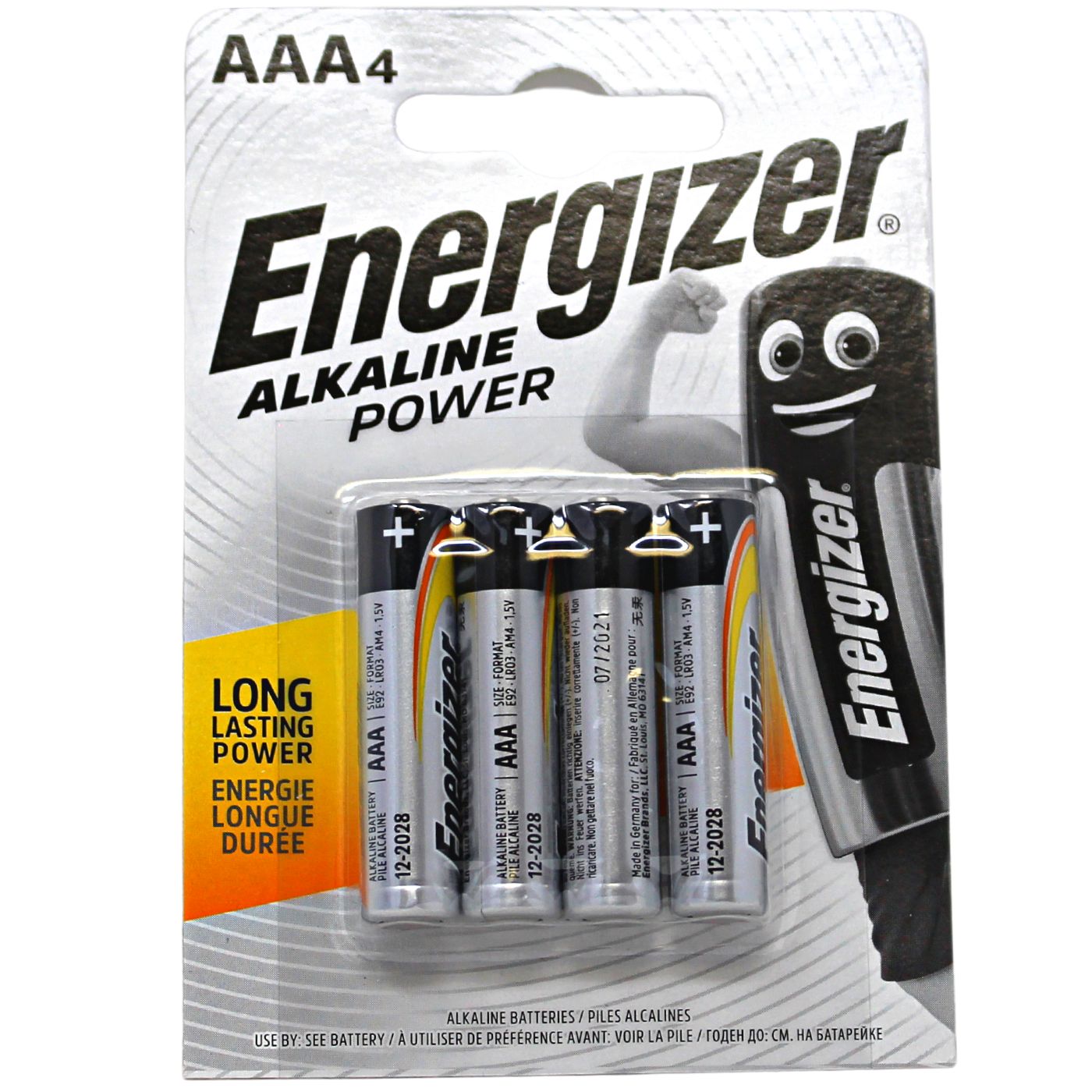 ENERGIZER ALKALINE BATTERY AAA-4/12