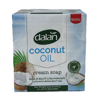 DALAN BAR SOAP 3CT X 90G COCONUT OIL/24