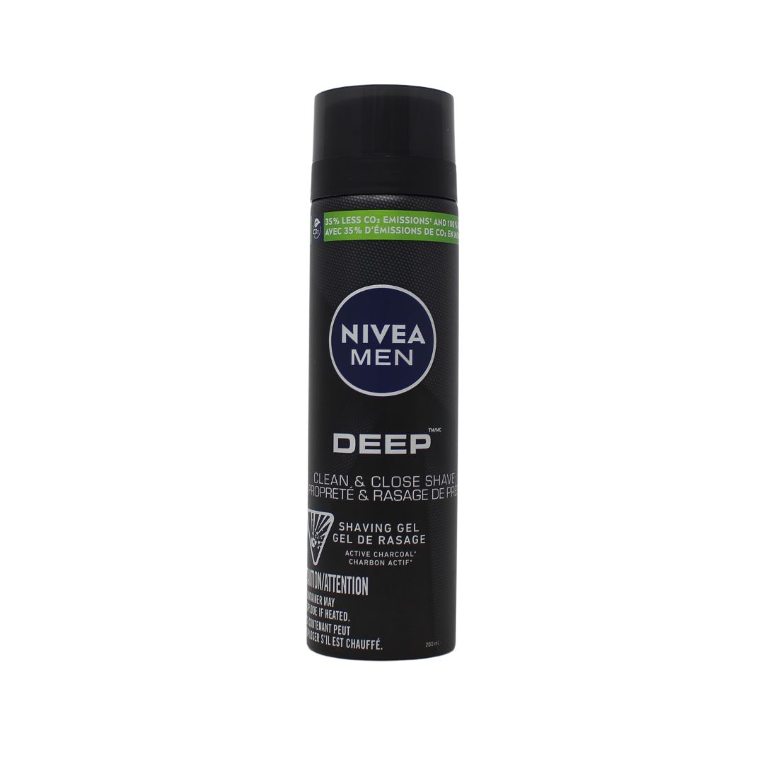 NIVEA SHAVE GEL 200ML DEEP(B)/12