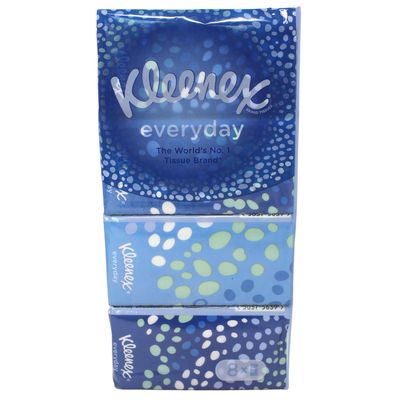 KLEENEX 8CT EVERYDAY TISSUES 9CT SHEETS