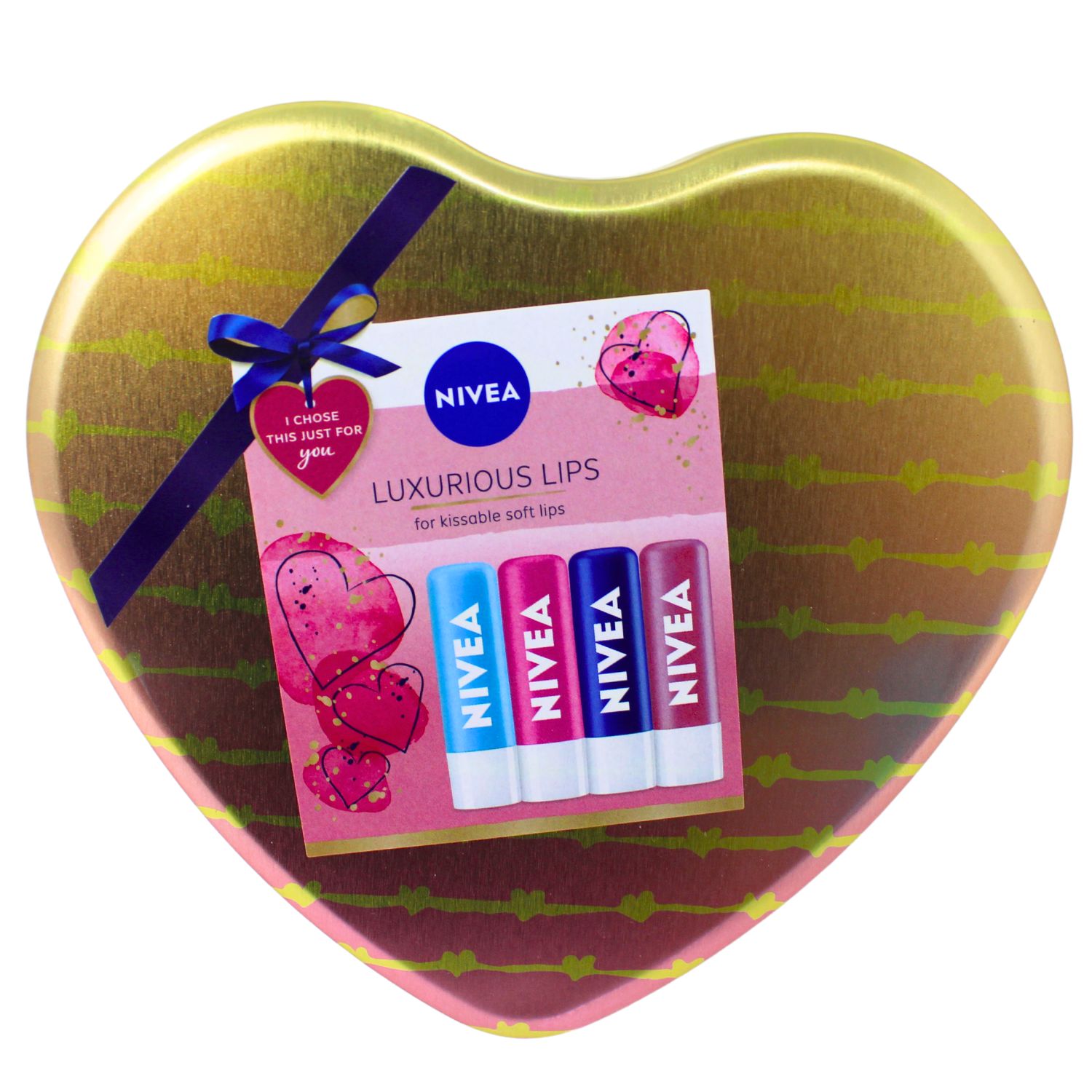 NIVEA LUXURIOUS LIP BALM GIFT SET (4 ITEMS)