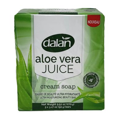 DALAN BAR SOAP 3CT X 90G ALOE VERA JUICE/24