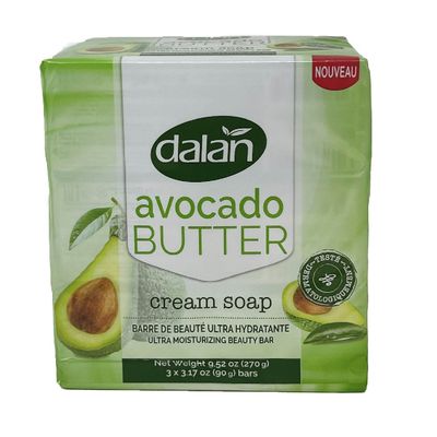 DALAN BAR SOAP 3CT X 90G AVOCADO BUTTER/24