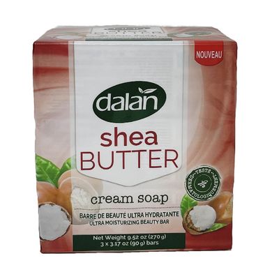DALAN BAR SOAP 3CT X 90G SHEA BUTTER/24