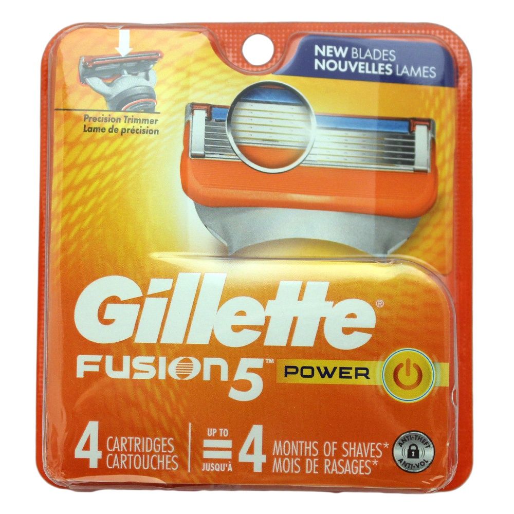 GILLETTE FUSION 5 POWER 4CARTS