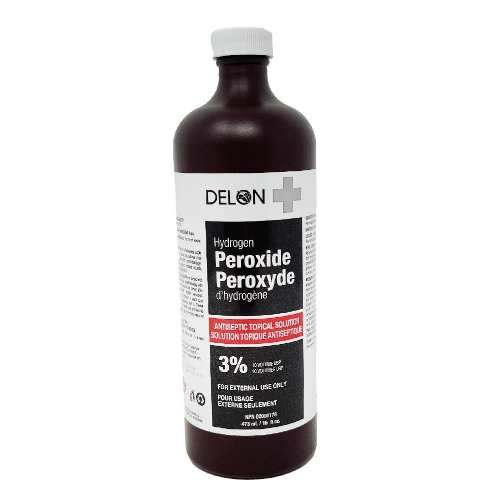 DELON 3% HYDROGEN PEROXIDE 450ML/12