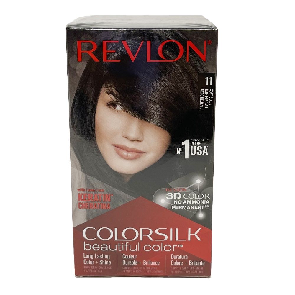 REVLON COLORSILK #11 SOFT BLACK/12