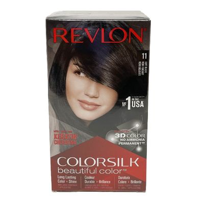 REVLON COLORSILK #11 SOFT BLACK/12