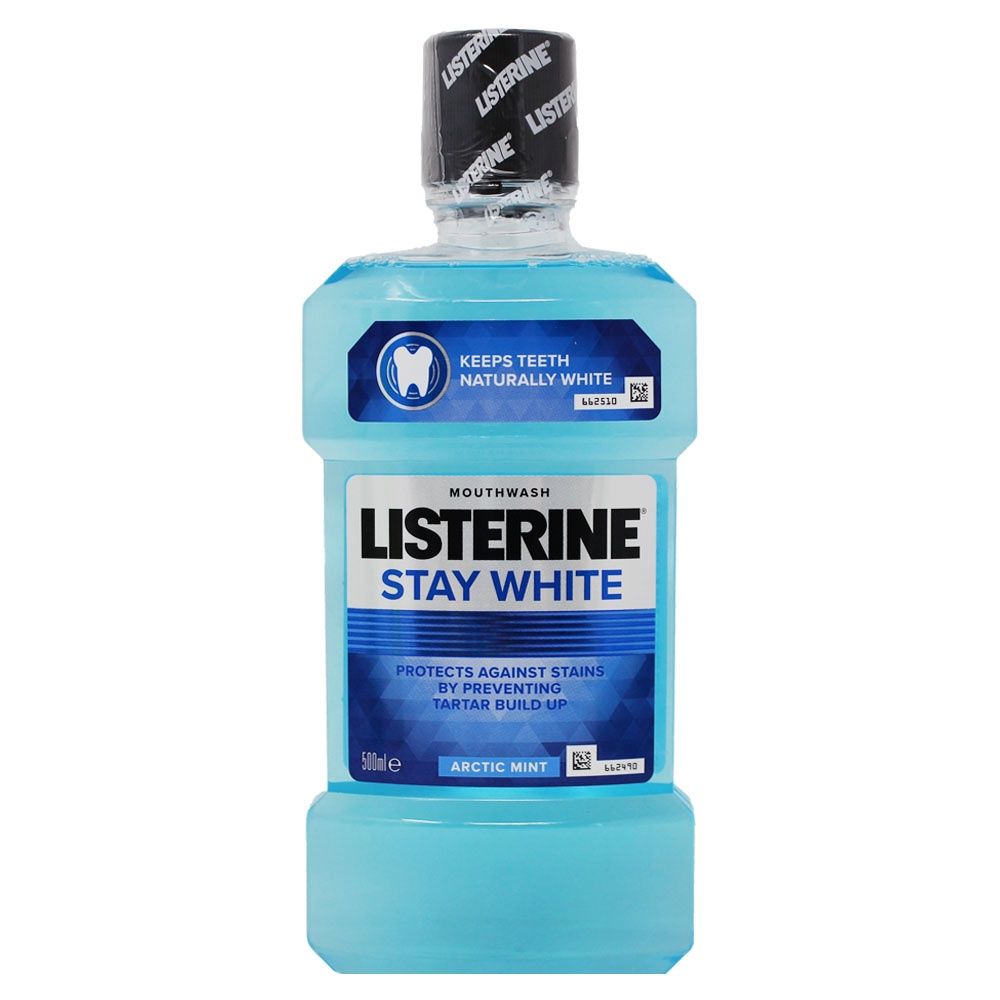 LISTERINE M/W 500ML STAY WHITE/6