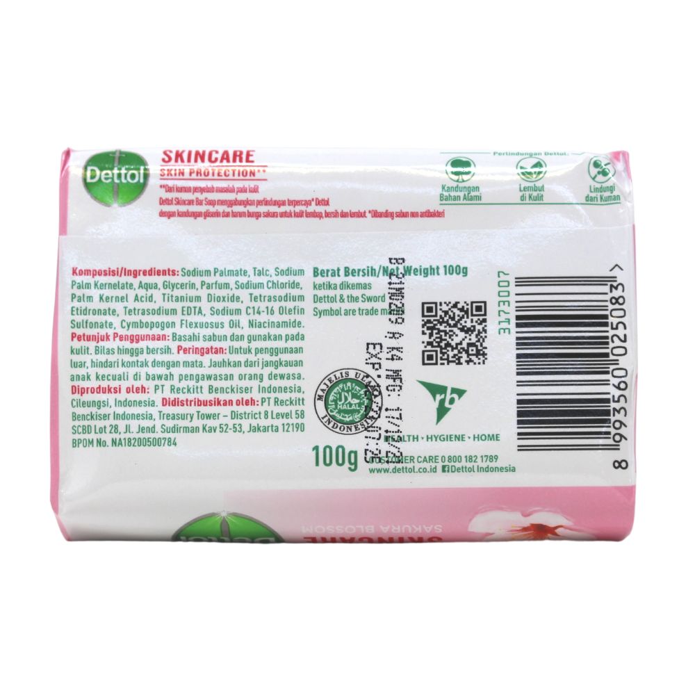 DETTOL BAR SOAP 100G SKIN CARE/144