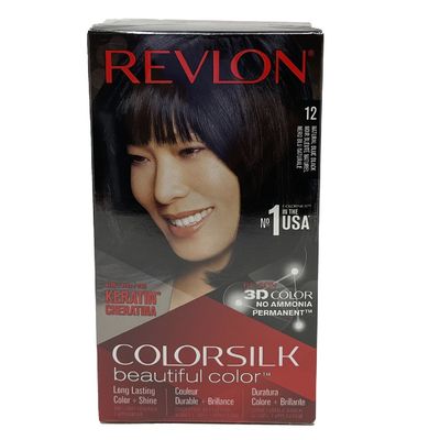 REVLON COLORSILK #12 NATURAL BLUE BLACK