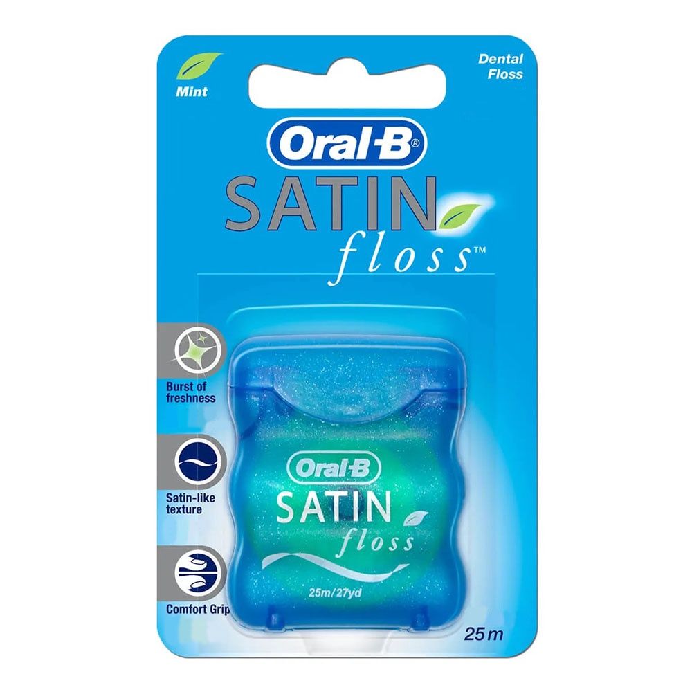 ORAL-B SATIN FLOSS 25M MINT/12X12