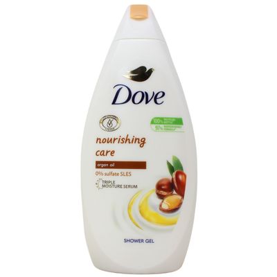 DOVE B/W 450ML NOURISHING CARE ARGAN OIL/6