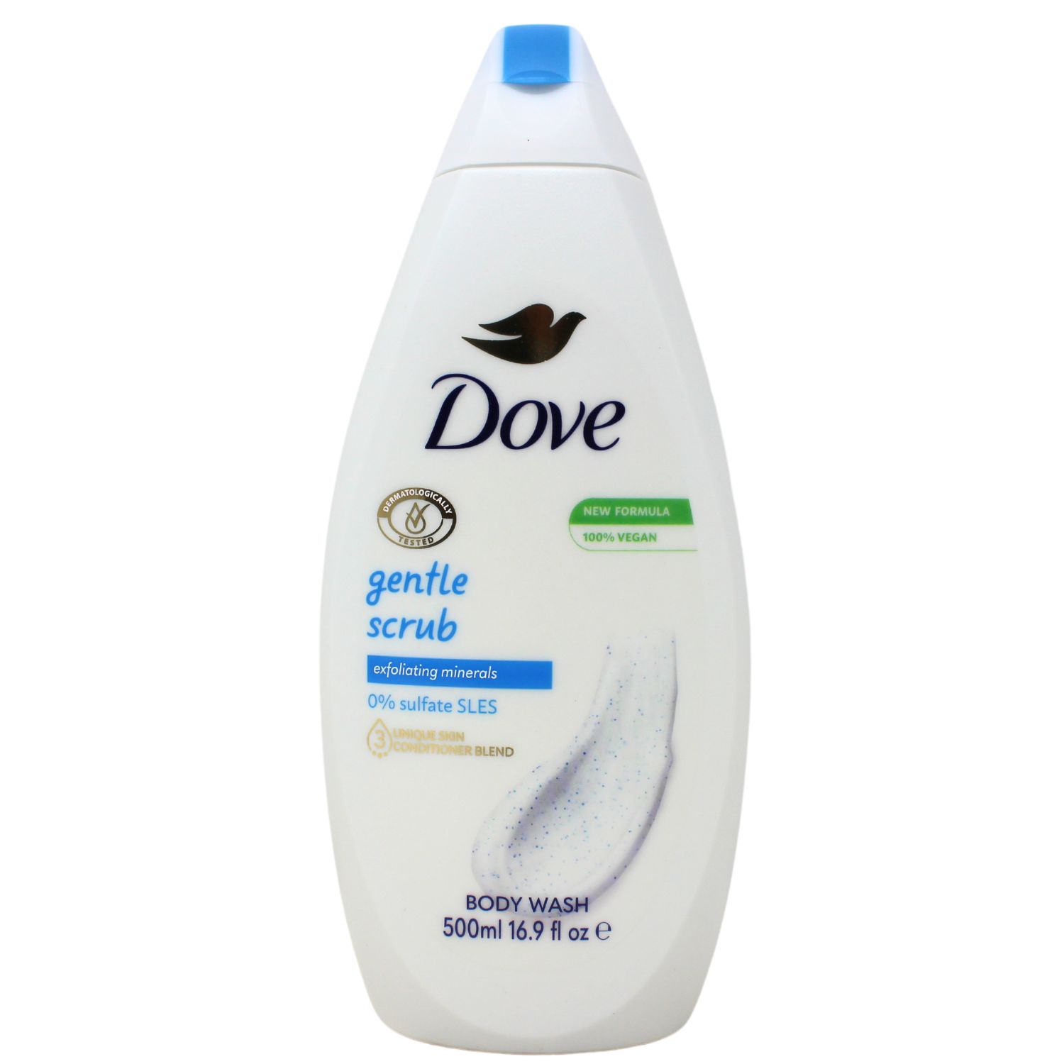 DOVE B/W 500ML GENTLE SCRUB/12