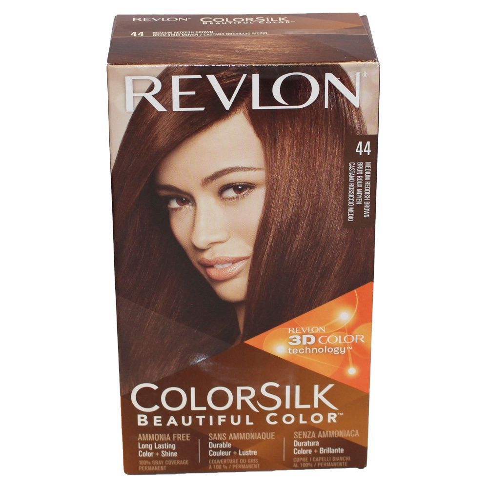 REVLON COLORSILK #44 MEDIUM REDDISH BROWN/12