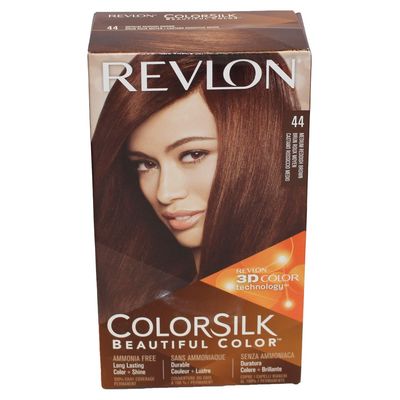 REVLON COLORSILK #44 MEDIUM REDDISH BROWN/12