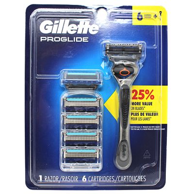 GILLETTE PROGLIDE 1 RZR + 6 CARTS