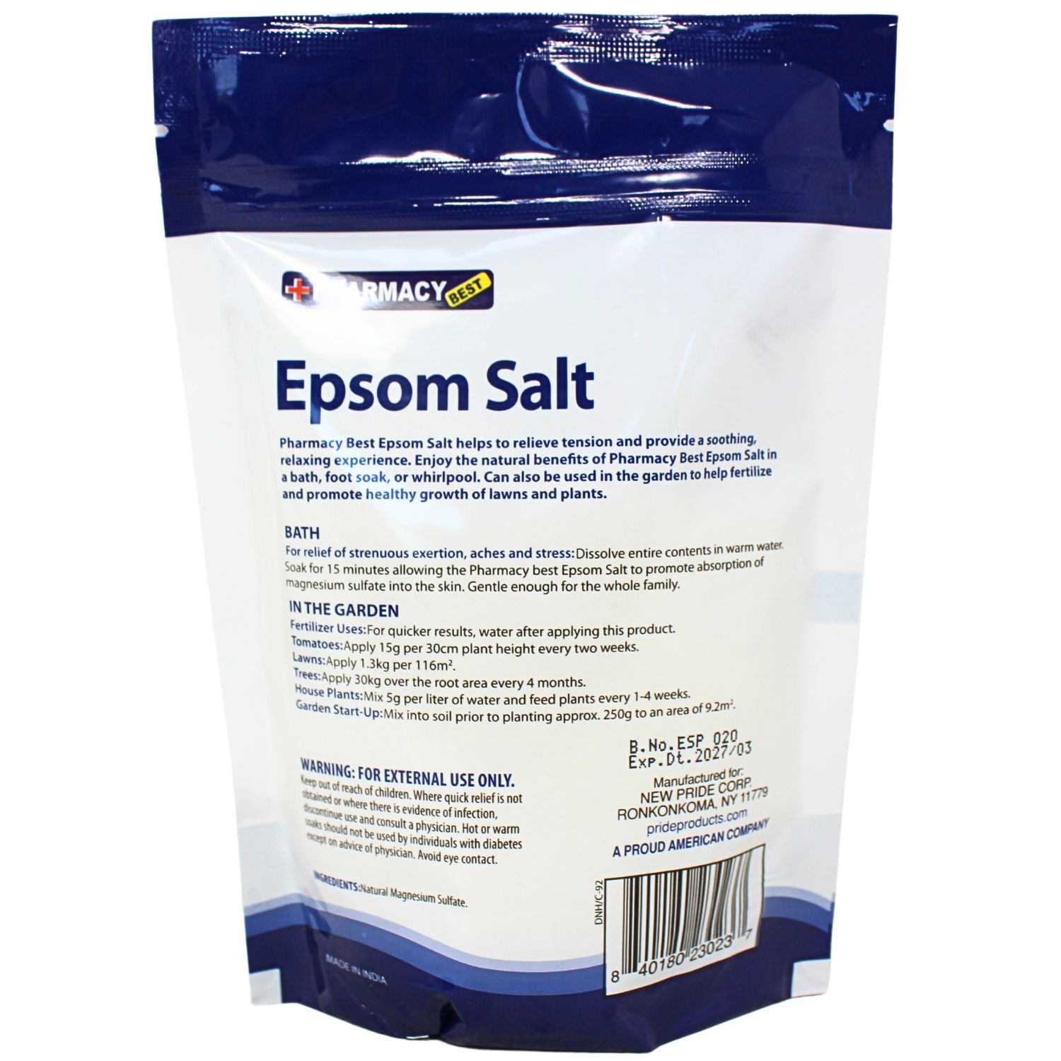EPSOM SALT 1LB REGULAR
