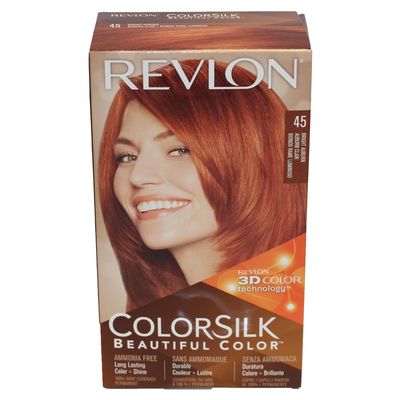 REVLON COLORSILK #45 BRIGHT AUBURN/12