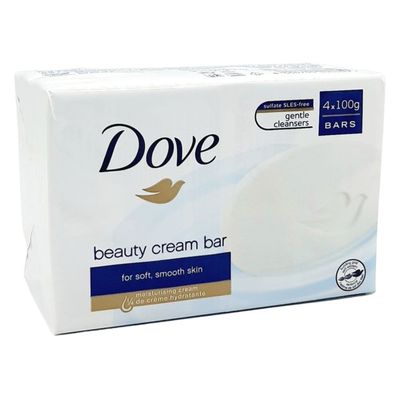 DOVE BAR SOAP 4CT X 100G WHITE ORIGINAL