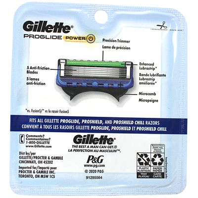 GILLETTE FUSION PROGLIDE POWER 4CARTRIDGES