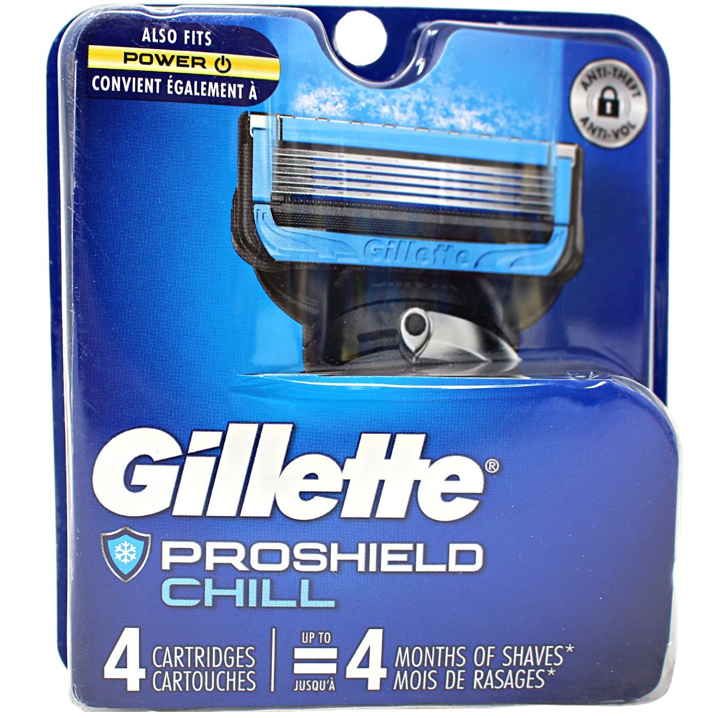 GILLETTE PROGLIDE CHILL 4 CARTS