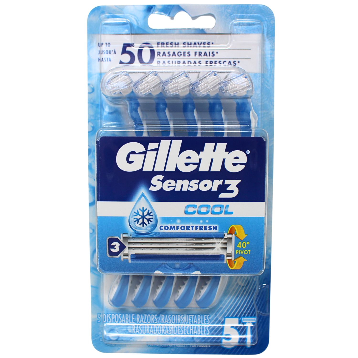 GILLETTE SENSOR COOL 5CT /12