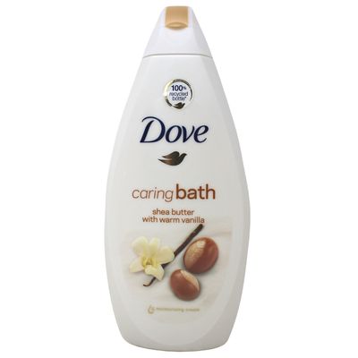 DOVE B/W 500ML CARING BATH SHEA BUTTER/12