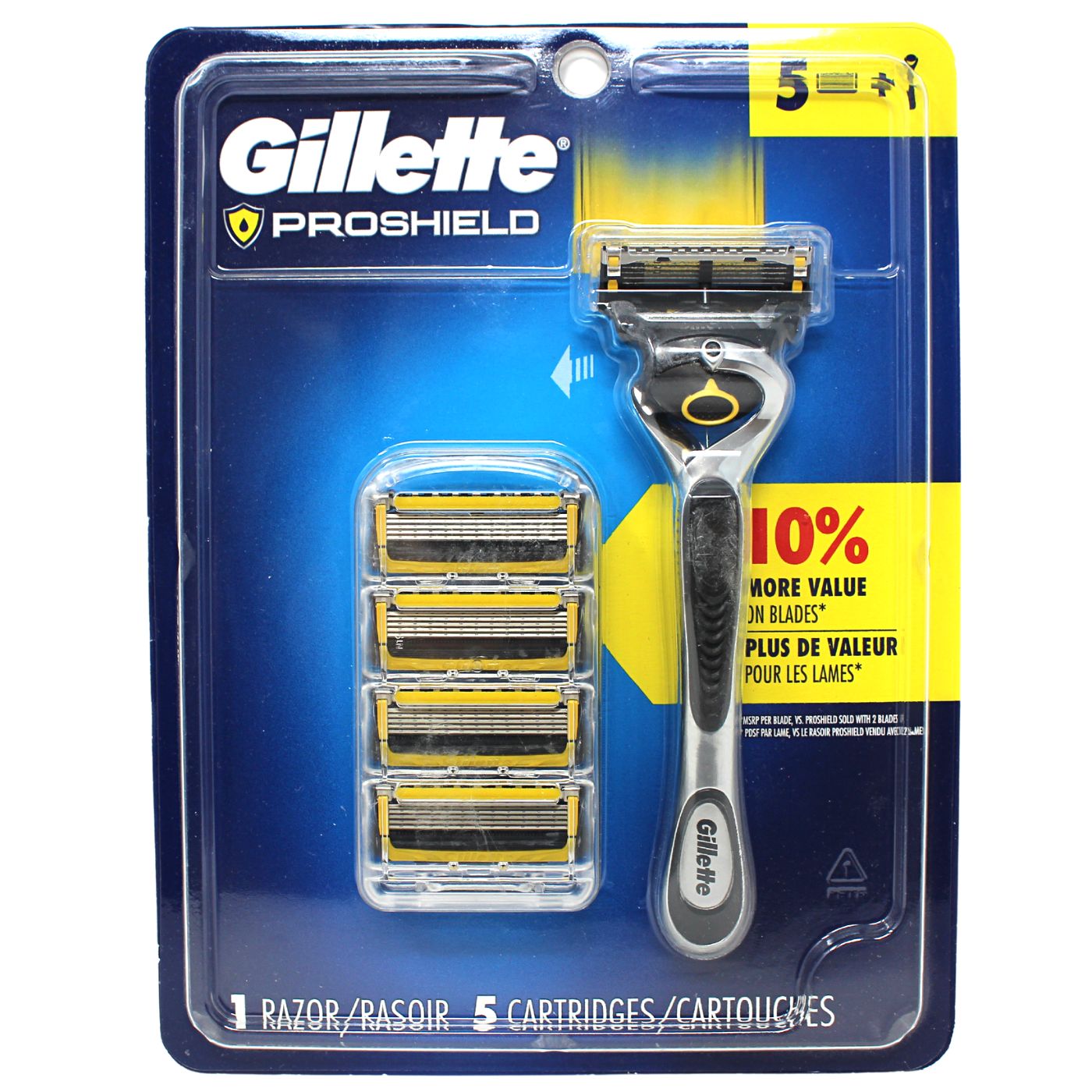 GILLETTE PROGLIDE SHIELD 1 RZR + 5 CARTS