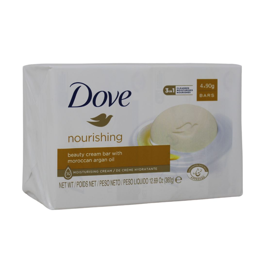 DOVE BAR SOAP 4X90G CREME OIL MOR. ARGAN/12