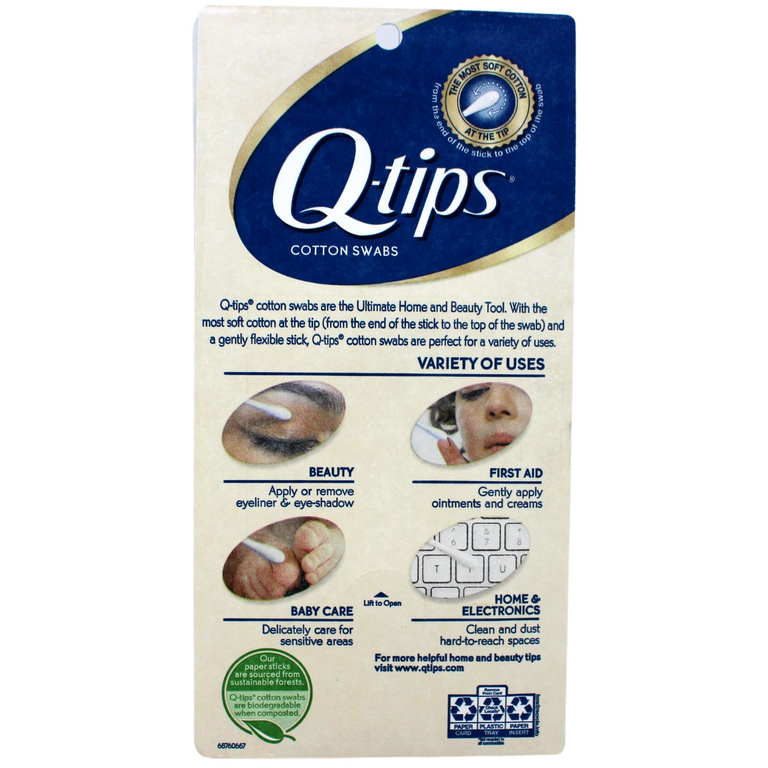 Q-TIPS 375CT COTTON SWABS/12