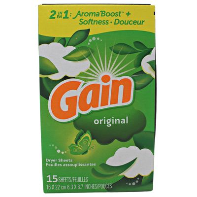 GAIN DRYER SHEETS ORIGINAL 15'S