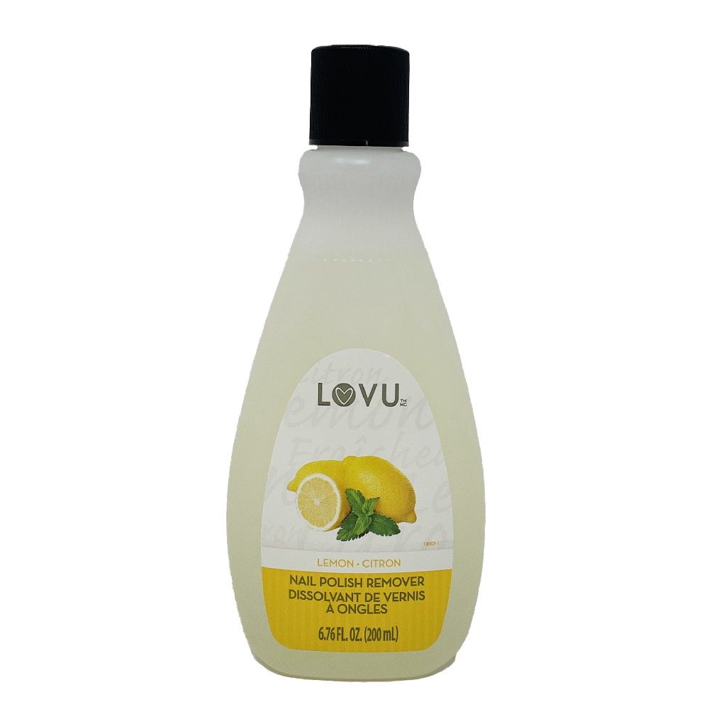 LOVU NAIL POLISH REMOVER 200ML LEMON /24
