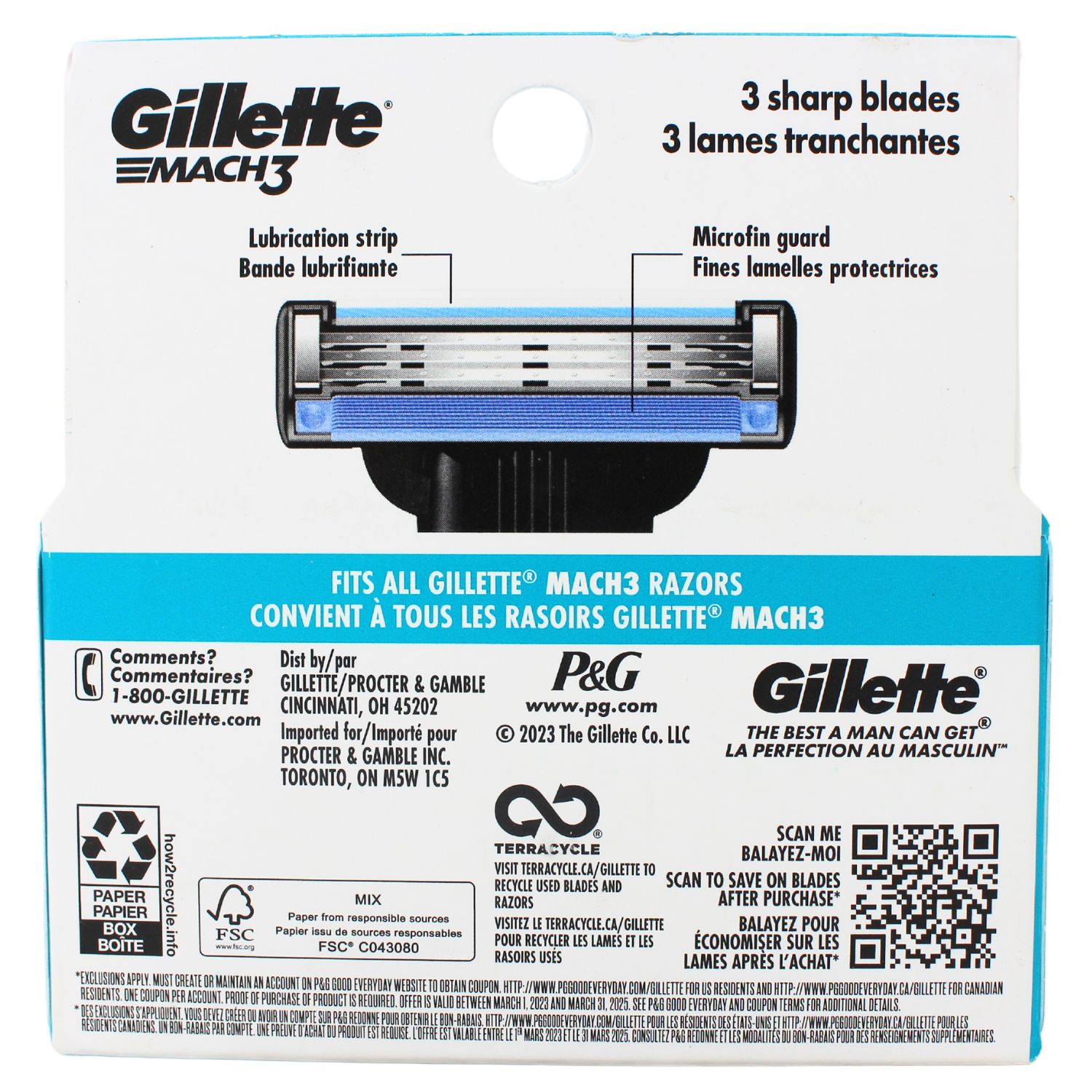GILLETTE MACH 3 5CARTS