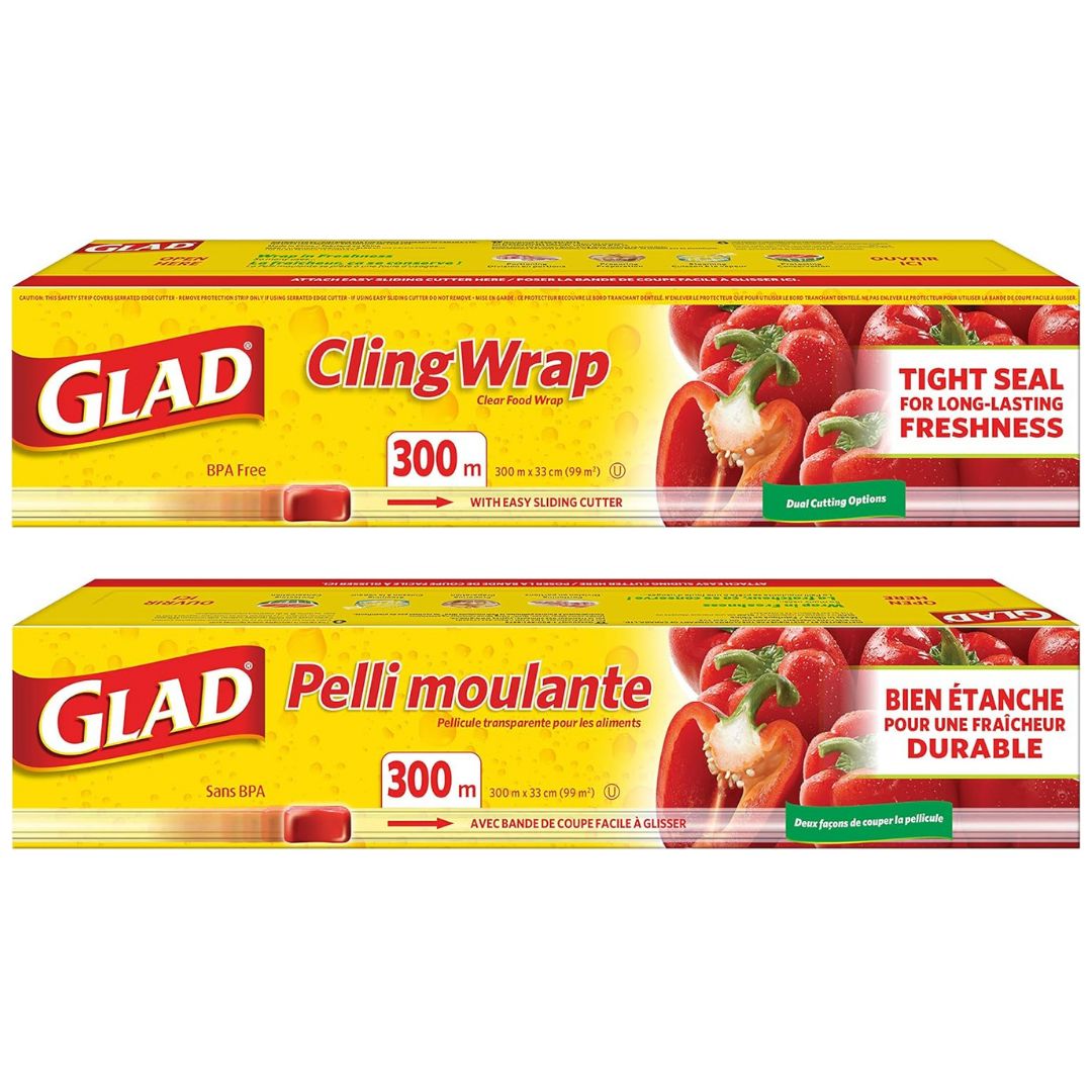 GLAD CLINGWRAP 300M W/ SLIDECUTTER/9
