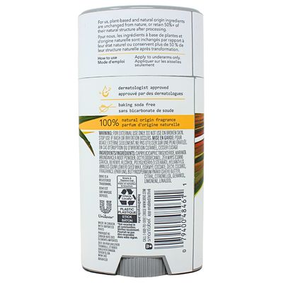 DOVE CARE BY PLANTS DEODORANT LEMONGRASS 74G