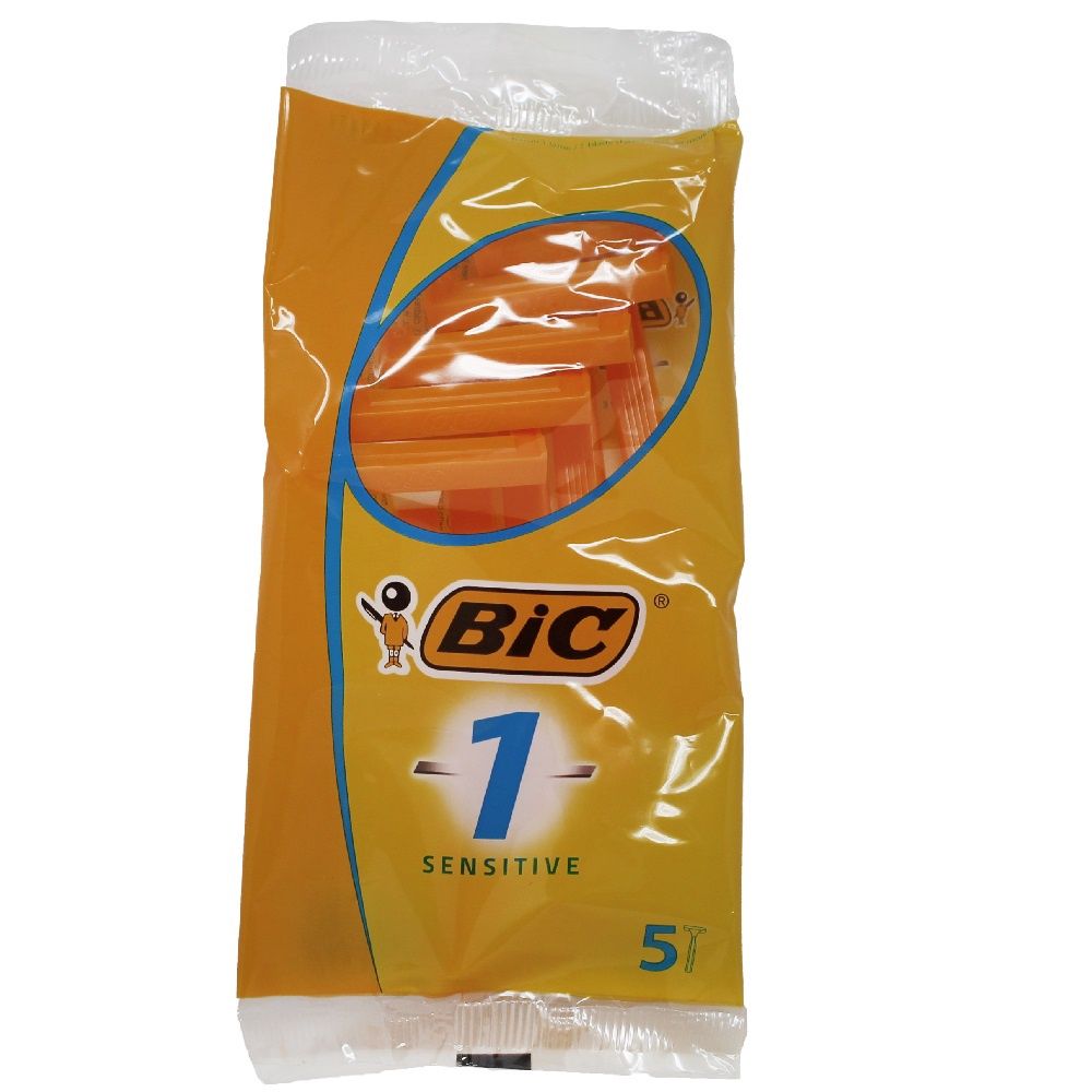 BIC DISPOSABLE RAZORS SENSITIVE 5CT