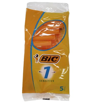 BIC DISPOSABLE RAZORS SENSITIVE 5CT